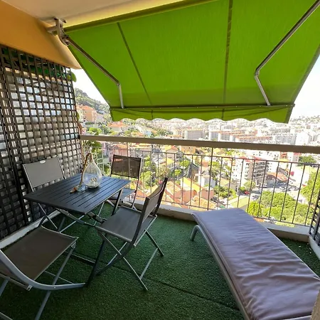 Charmant & Calme 3P Climatise 2 Chambres Vue Panoramique Parking Privatif En Sous Sol Nice Exterior photo
