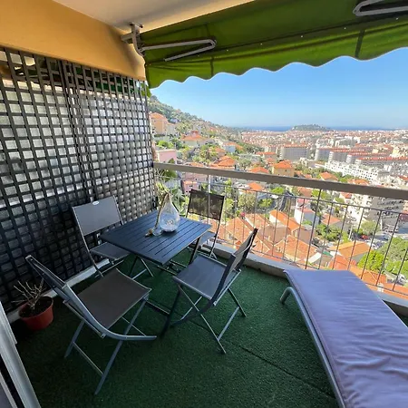 Charmant & Calme 3P Climatise 2 Chambres Vue Panoramique Parking Privatif En Sous Sol Nice Exterior photo